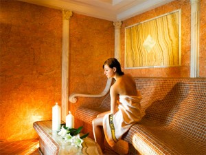 Genußvolle Stunden in der Saunalandschaft des Dolce Vita Hotel Feldhof